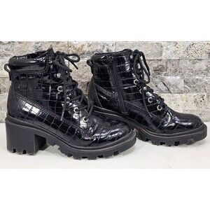 Vintage Y2K Steve Madden plaid fold over combat boots flannel lining handcrafted Steve madden fold over - Gem main image 4